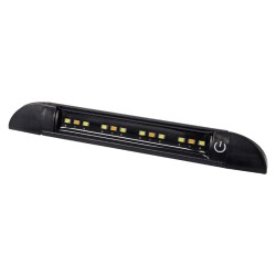 COAST RV 200mm Black Slimline Awning (General) LED Light - IP67 Amber & Std