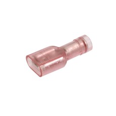 NARVA 6.3x0.8mm Trans-RED Female Blade TERMINAL t/s 2.5-3mm - 100 Per Box
