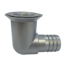 Plastic Silver/grey 25MM Waste Outlet 90 Degree