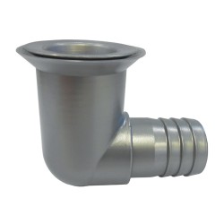 Plastic Silver/grey 25MM Waste Outlet 90 Degree