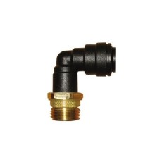 Jg 1/2" Brass Male Adapter W/12mm Plastic Elbow