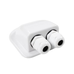 Double roof cable entry