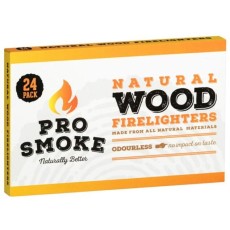 Prosmoke 24 Pack Wooden Firelighters