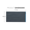 KickAss 12V 170W Fixed Solar Panel, Glass Roof Top