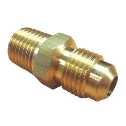 SAE MALE x BSP TAPERED MALE UNION 5/16" x 1/4"