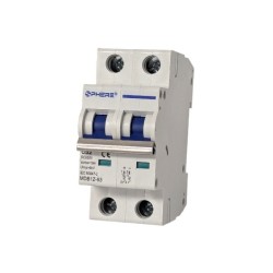 SPHERE 2 Pole DC Circuit Breaker - 25A Non Polarised