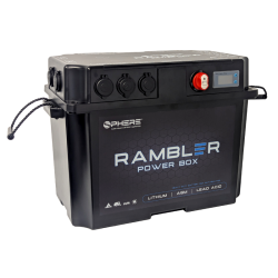 SPHERE Battery Box with Power Accessory Ports & Covers - 455x265x325mm