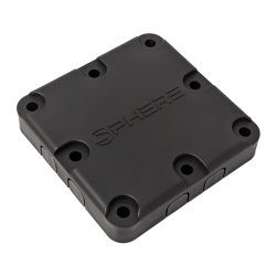 SPHERE Multiple Cable Entry Cover Plate. Black