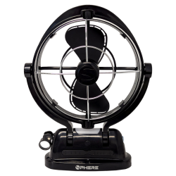 SPHERE VIENTO Fan & Light with USB A&C Outputs + Remote - BLACK
