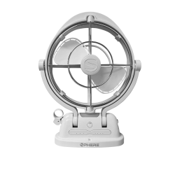 SPHERE VIENTO Fan & Light with USB A&C Outputs + Remote - WHITE