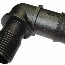 THREADED ELBOW 25MM BARBED x 1/2" BSP MALE