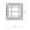 Coast RV 14x14 White Std Wind-Up Roof Vent
