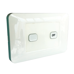W.A.S. 2 Gang wireless switch with master OFF
