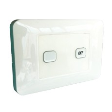 W.A.S. 2 Gang wireless switch with master OFF