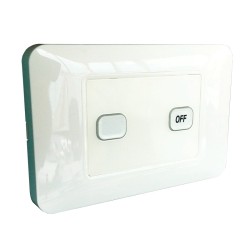 W.A.S. 2 Gang wireless switch with master OFF