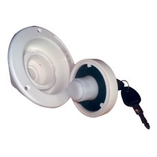Water Filler White Lockable W/25mm Outlet