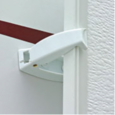 White Baggage Door Catch-pack Of 2