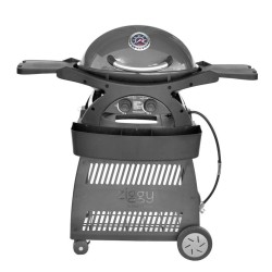 Ziggy Classic 2 Burner LPG BBQ on Cart - Gunmetal Grey