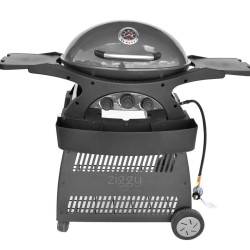 Ziggy Classic 3 Burner LPG BBQ on Cart - Gunmetal Grey