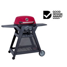 Ziggy Elite 2 Burner LPG BBQ on Mobile Cart - Chilli Red