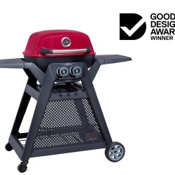 Ziggy Elite 2 Burner LPG BBQ on Mobile Cart - Chilli Red