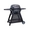 Ziggy Elite 2 Burner LPG BBQ on Mobile Cart - Gunmetal Grey