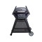 Ziggy Elite 2 Burner LPG BBQ on Mobile Cart - Gunmetal Grey