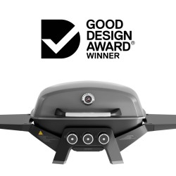 Ziggy Elite 3 Burner LPG BBQ - Gunmetal Grey
