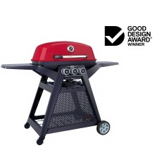 Ziggy Elite 3 Burner LPG BBQ on Mobile Cart - Chilli Red
