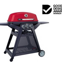 Ziggy Elite 3 Burner LPG BBQ on Mobile Cart - Chilli Red