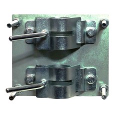 Double clamp bracket: 50x150mm - 150x150mm