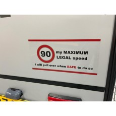 90 km/h Sticker (Clear Background)