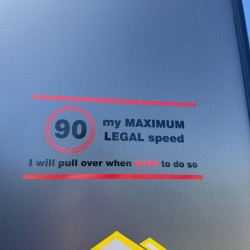 90 km/h Sticker (No Background) 